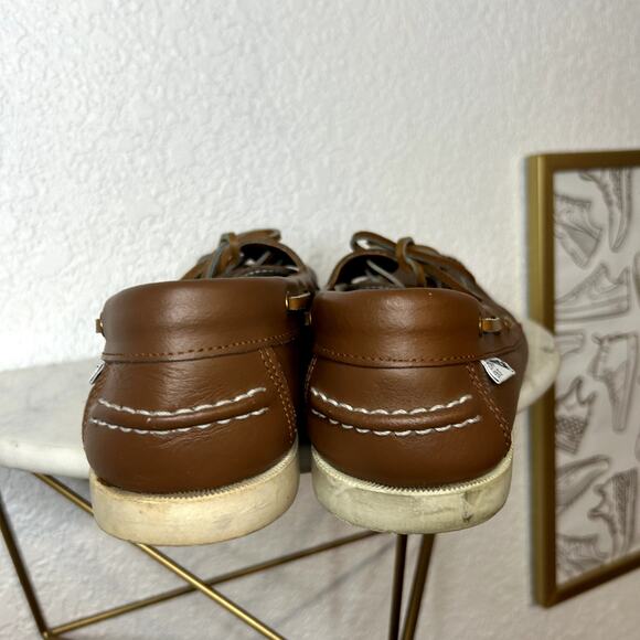 Pony Boat Decks Shoes Mens Size 7 Brown Loafer Preppy - Picture 2 of 8